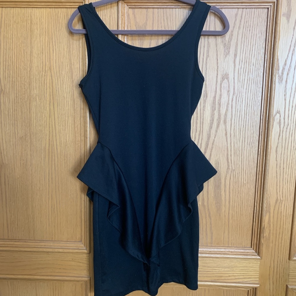 Black Dress, low scoop back